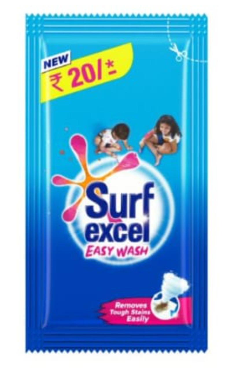 Surf Excel Easy Wash Detergent Powder, 160 g Pouch ,Rs.20 | pack of 6